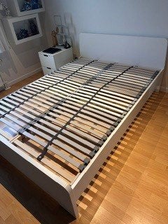 Lit Ikea, Enlèvement, Blanc, Deux personnes, Moderne