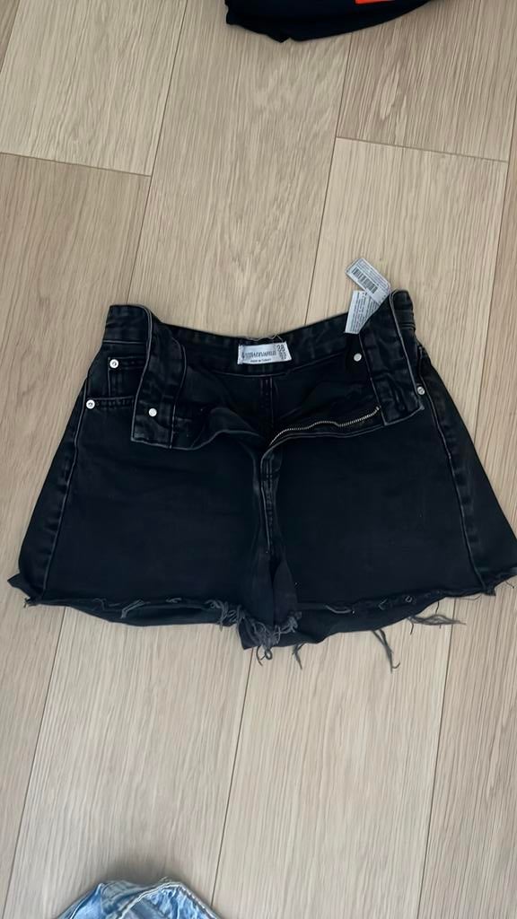 Shortjes meisjes mt M, Kleding | Dames, Broeken en Pantalons, Ophalen, Zo goed als nieuw, Blauw