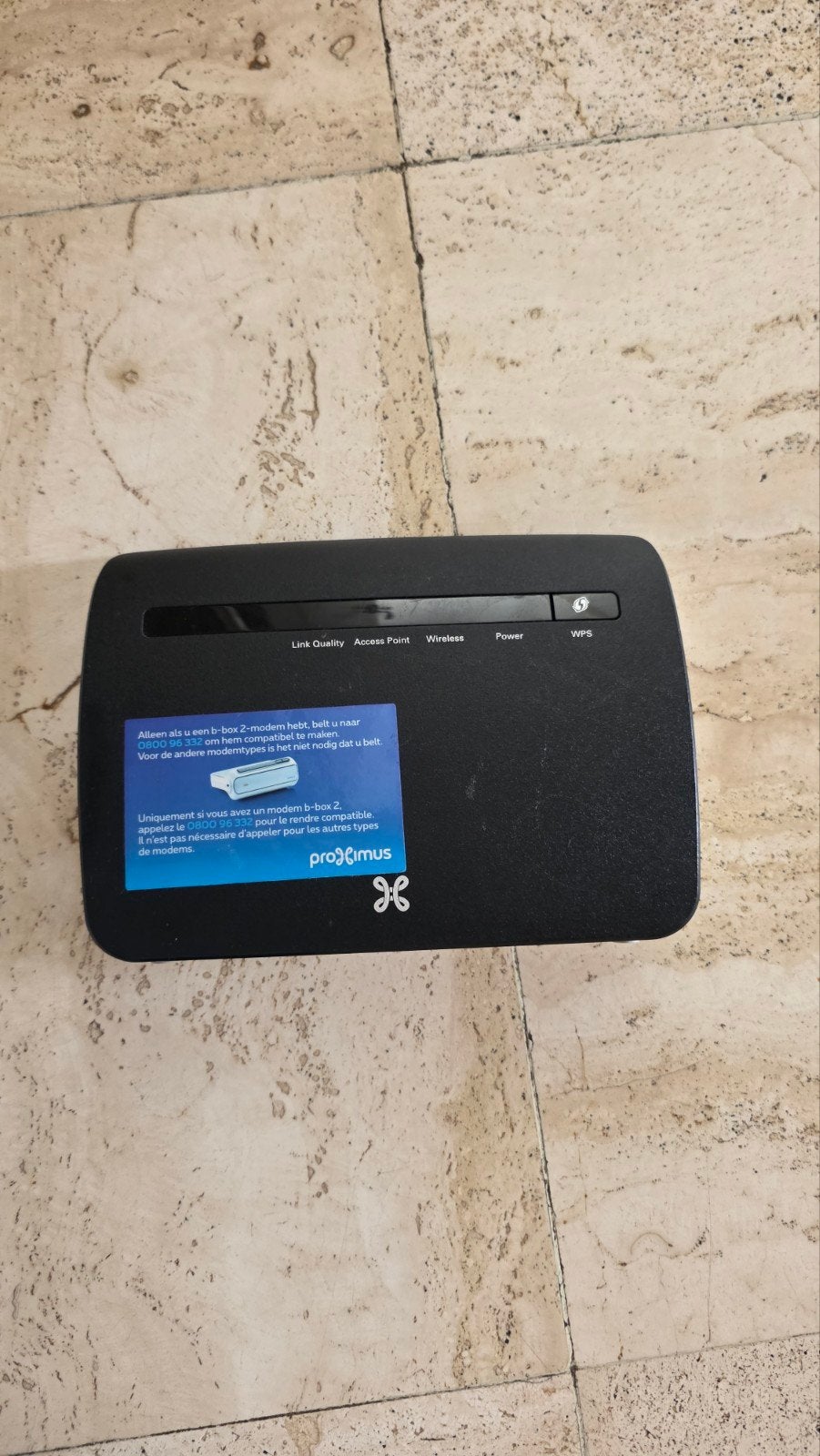Modem wifi Bridge Proximus, Enlèvement