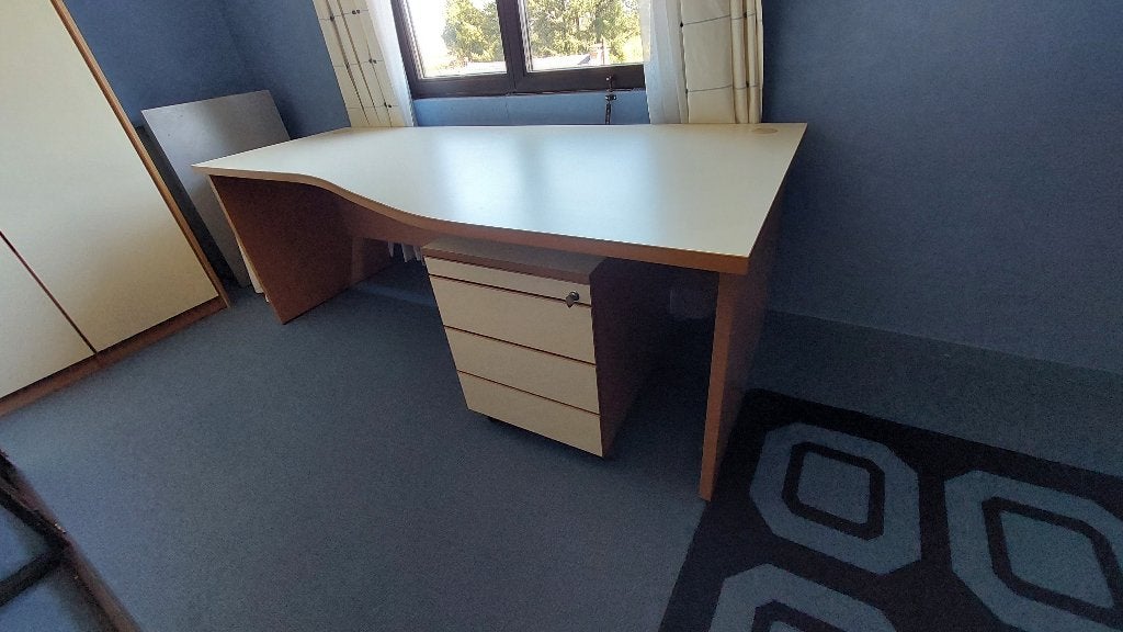 Schitterend designbureau 70x200 in perfecte staat, Huis en Inrichting, Bureaus, Ophalen, Demontabel, Hout, Zo goed als nieuw