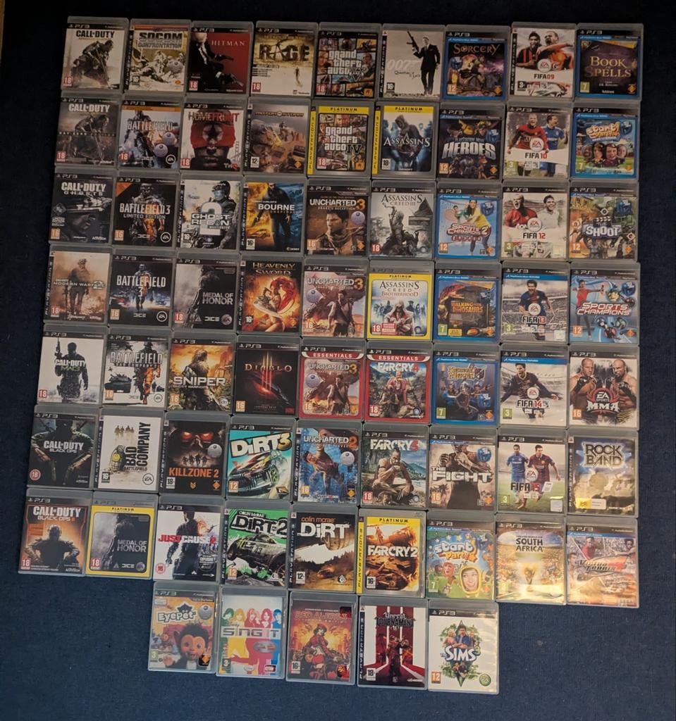 Jeux PS3
€3, -/pièce
4 pour 10€ gratuits tous les 6, Enlèvement ou Envoi, Comme neuf, Ordinateurs reliés, À partir de 3 ans