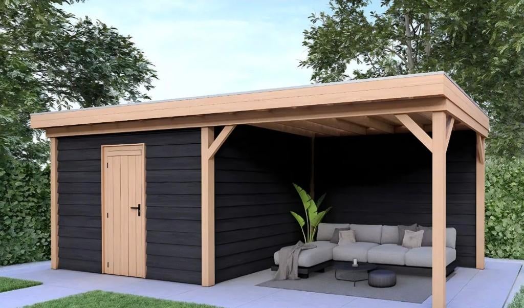 Hout Balken tuinoverkapping, Tuin en Terras, Overkappingen, Ophalen, Nieuw, Overige typen