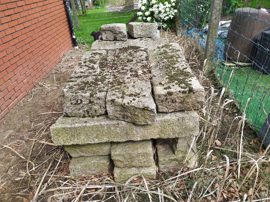Bordures en granit suédois, Enlèvement, Utilisé, Pierre naturelle, Bordure