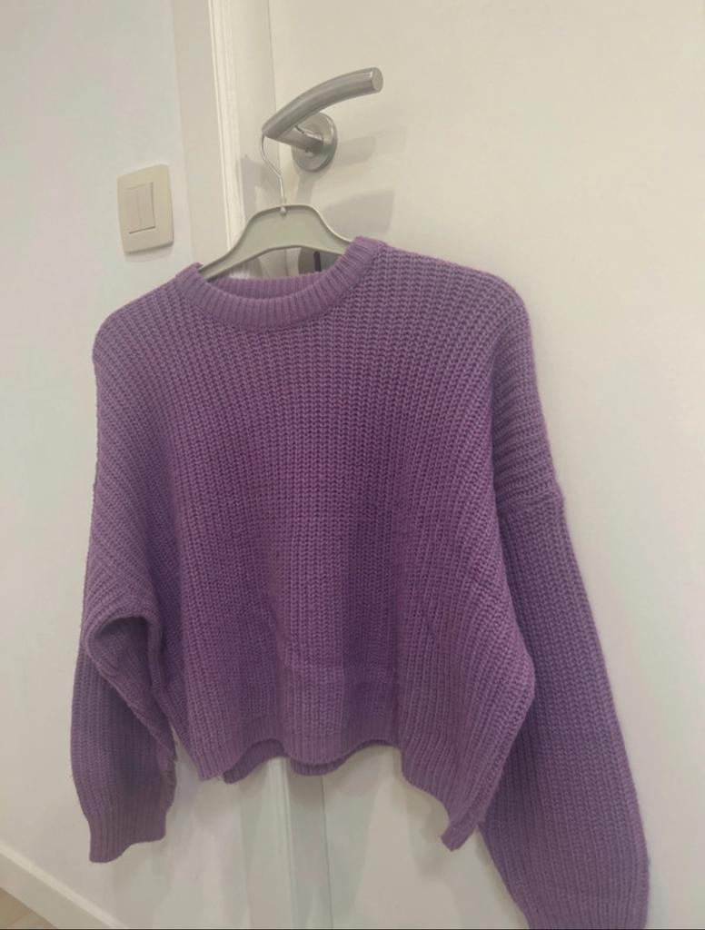 paarse oversized trui, Ophalen, Zo goed als nieuw, Paars