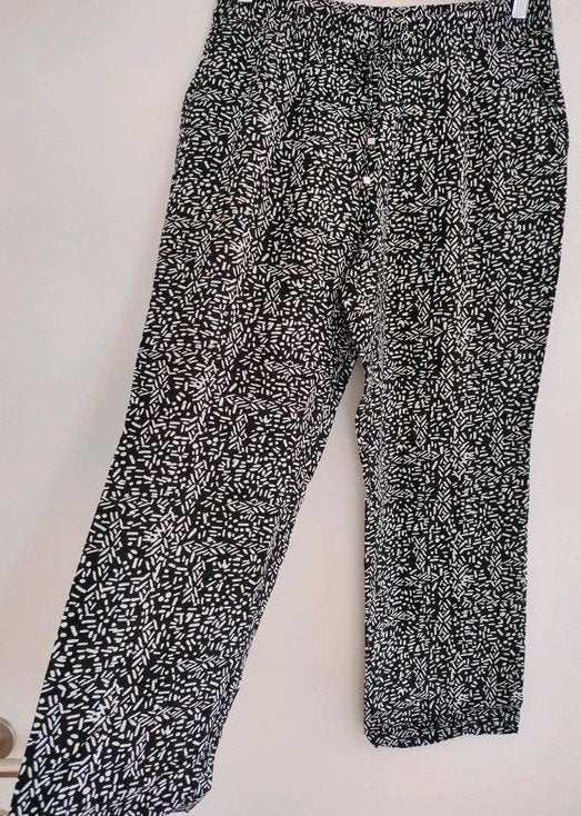 Luchtige losse broek met elastiek in de Taille C&A, 38/36, Taille 38/40 (M), Enlèvement ou Envoi, Comme neuf, Longs