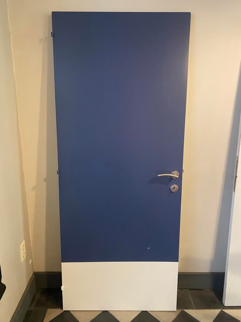Mooie verfdeur met nieuwe klink, sleutel en slot., Doe-het-zelf en Bouw, Ophalen, Zo goed als nieuw