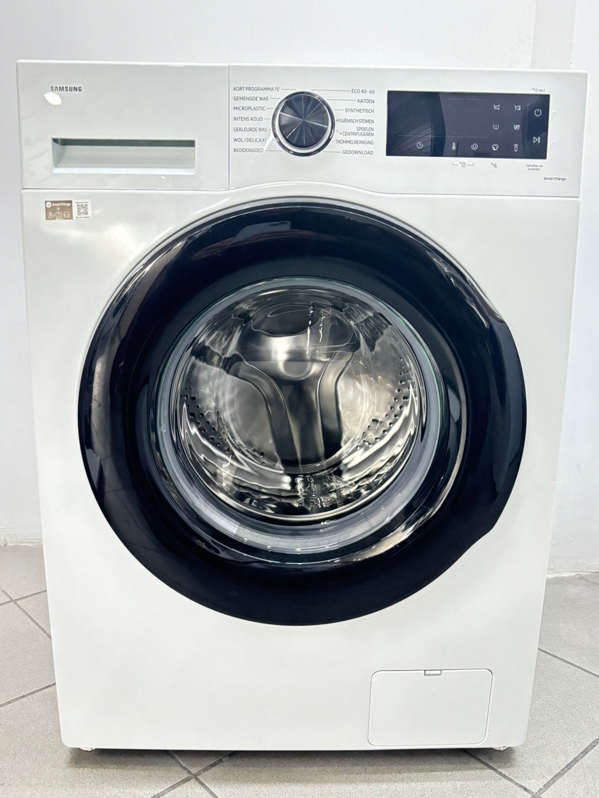 Machine à laver Samsung 8 kg — SmartThings — Bon état, Enlèvement, Comme neuf, Chargeur frontal, Classe énergétique A ou plus économe