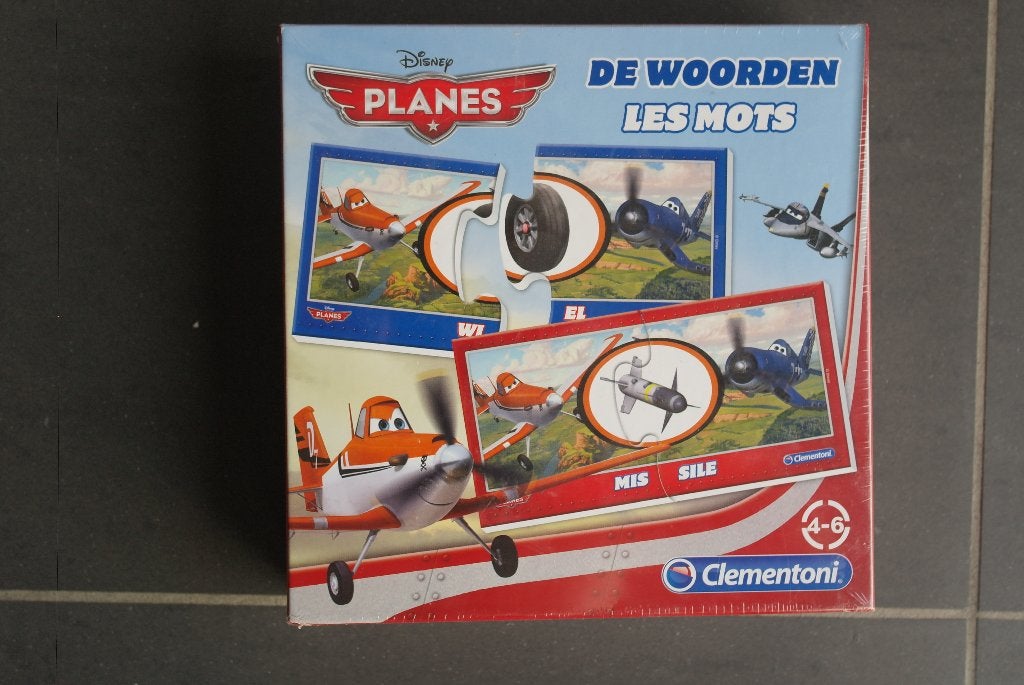 tweetalig spel/puzzel de woorden Planes Clementoni (nieuw), Kinderen en Baby's, Speelgoed | Educatief en Creatief, Ophalen of Verzenden