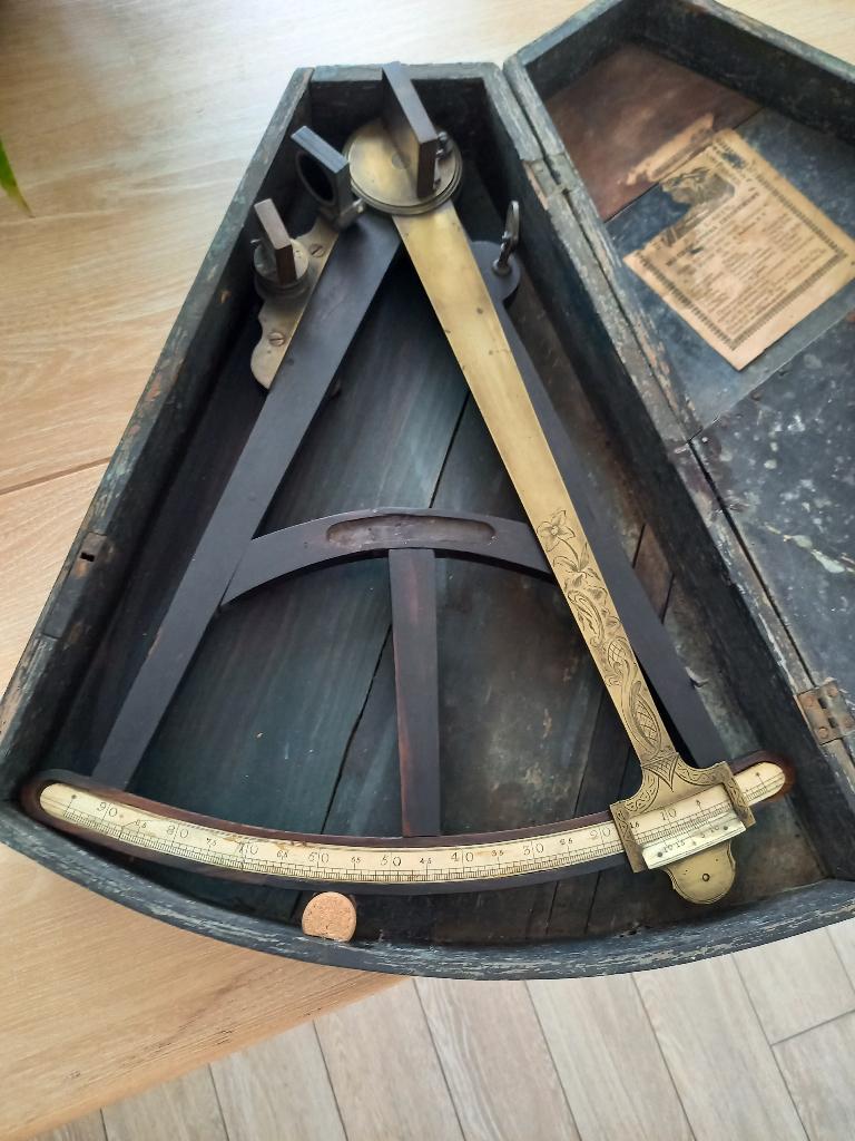 Octant groot model, Verzamelen, Scheepvaart, Ophalen of Verzenden, Gebruikt, Motorboot of Zeilboot, Overige typen