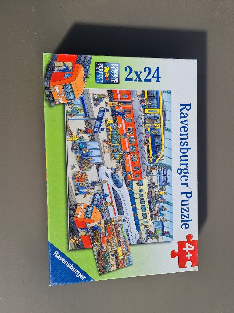 Ravensburger Puzzel trein, 2 x 24 stukjes, Enlèvement, Comme neuf
