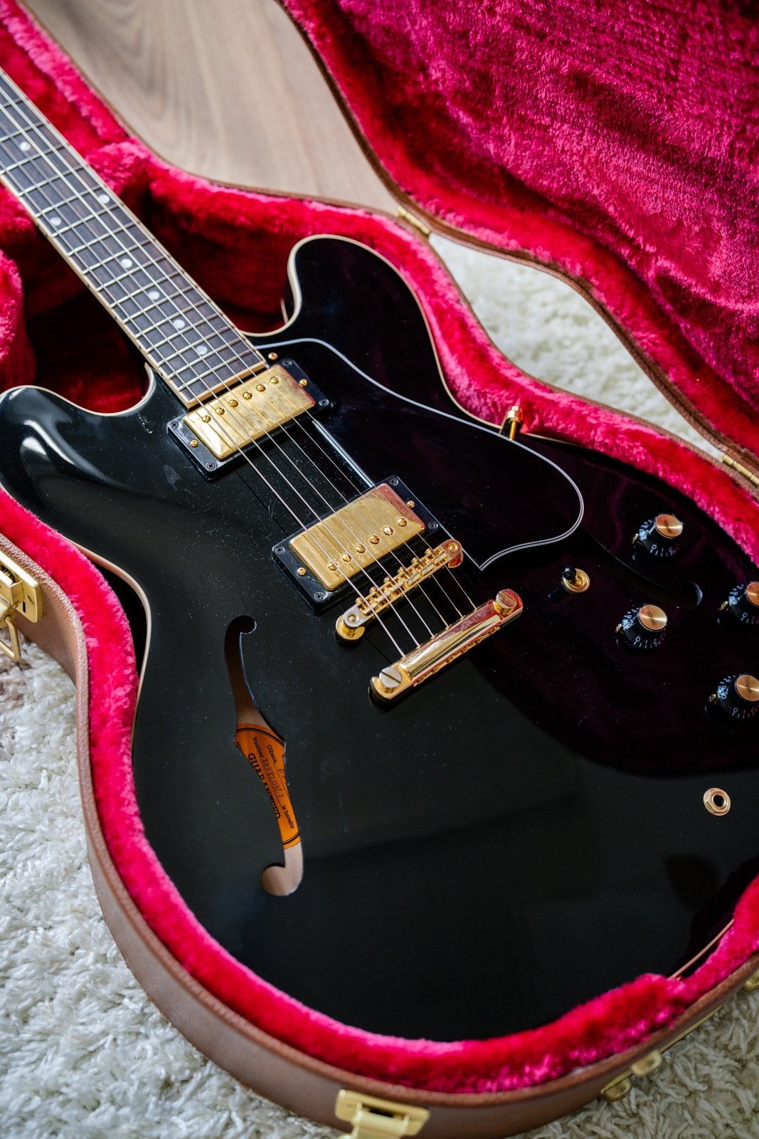 Gibson ES-335 2022 Black Beauty, Ophalen of Verzenden, Zo goed als nieuw