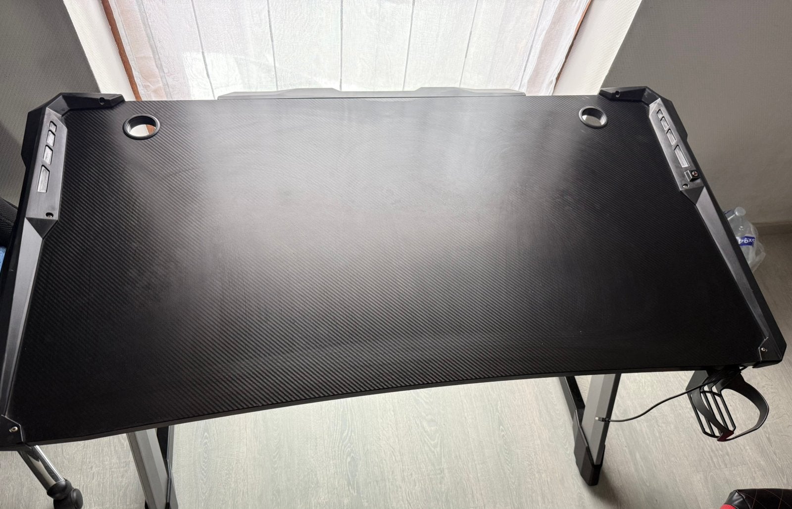 Bureau avec led, Maison & Meubles, Goulotte de câbles, Comme neuf, 113 cm, 60 cm