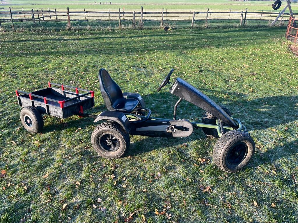 Oerdegelijke BERG gocart + stevige BERG kar, Fietsen en Brommers, Ophalen, Gebruikt, Overige typen, 80 kg of meer