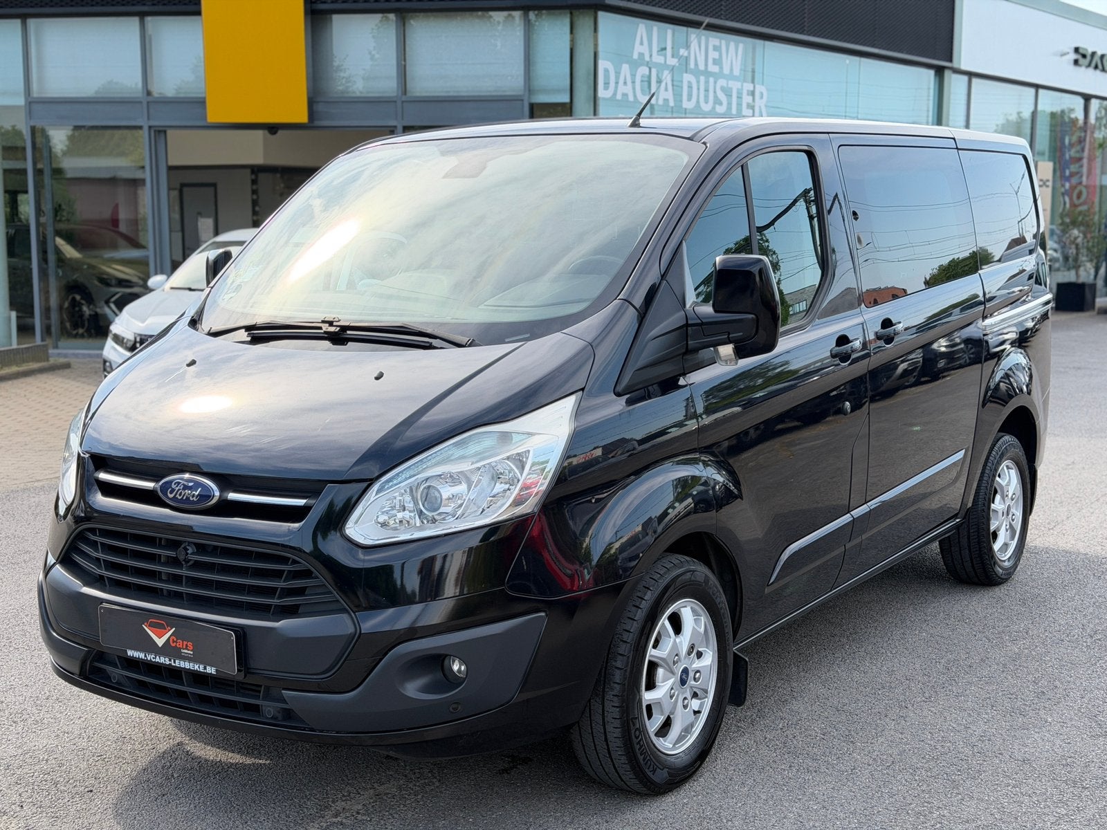 Ford transit custom dubbele cabine 1ste eig. airco navi+ keu, Autos, Bluetooth, Achat, Entreprise, Boîte manuelle