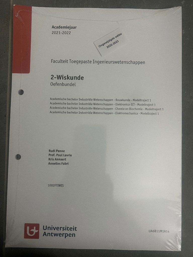 2-wiskunde oefenbundel, Ophalen of Verzenden, Nieuw, Hoger Onderwijs