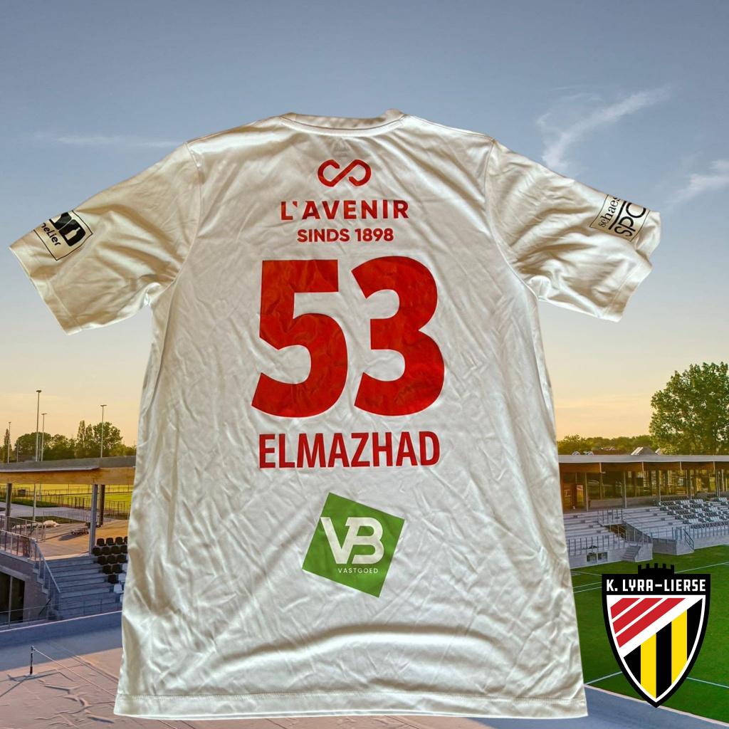 Matchworn shirt | K. Lyra-Lierse | Sofian Elmazhad, Sport en Fitness, Voetbal, Gebruikt, Shirt, Service@jako.com, Maat L