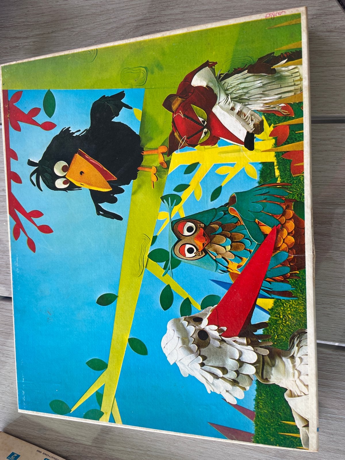 Set van 2 Originele Vintage Fabeltjeskrant Puzzels JVB, 1968, Ophalen