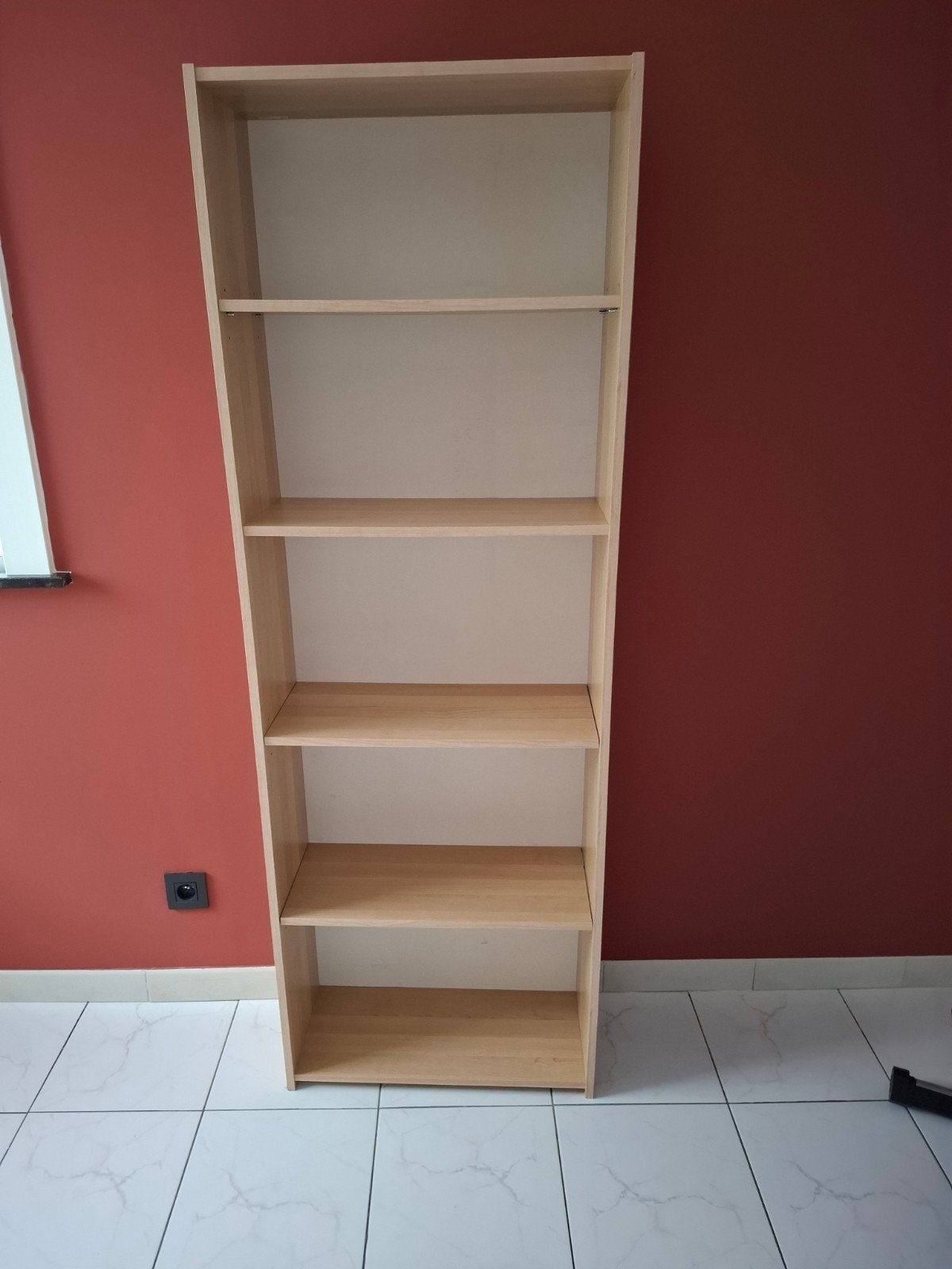 Boekenkast met 5 legplanken, Ophalen, Met plank(en), Gebruikt, 50 tot 100 cm