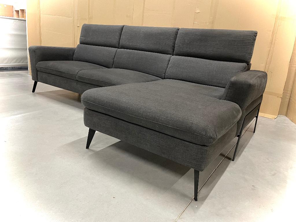 Zetel met longchair / NIEUWSTAAT, Huis en Inrichting, Zetels | Zetels, Zo goed als nieuw, Stof, Ophalen