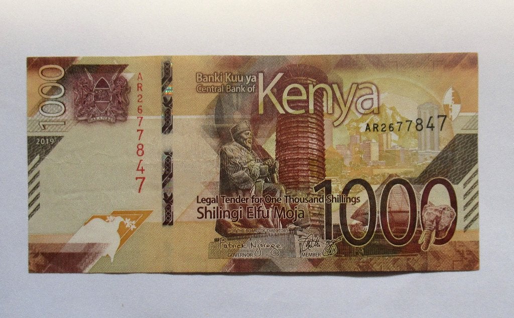 Kenia 1000 Shillings 2019, Timbres & Monnaies, Envoi