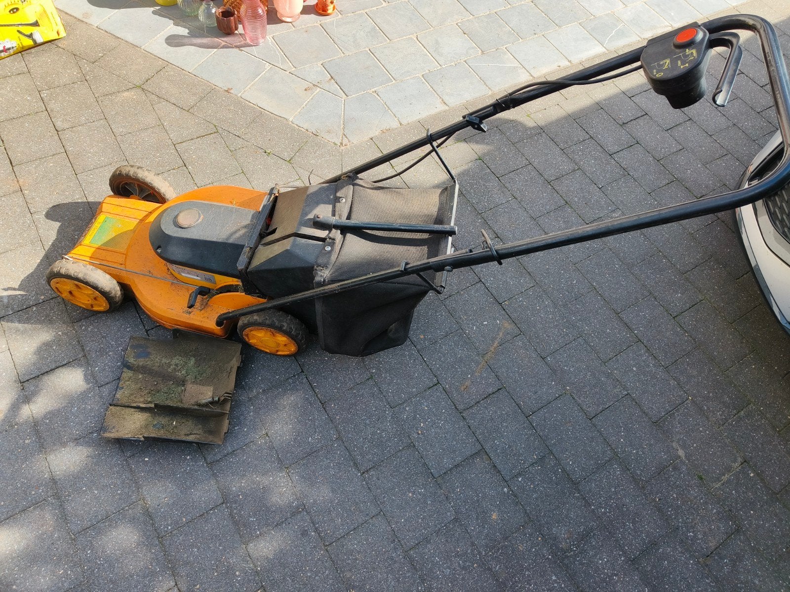Grasmaaier Stiga, Tuin en Terras, Ophalen, Gebruikt, Elektrische grasmaaier, Stiga
