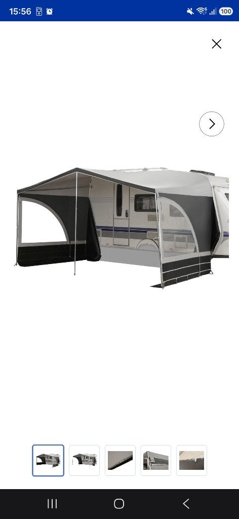 Voortent caravan + stormbanden, NIEUW, Ophalen, Nieuw, Overige merken