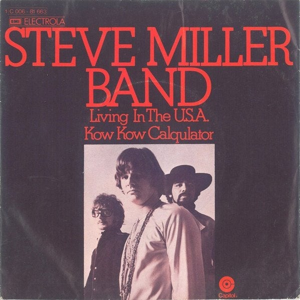 STEVE MILLER BAND VIT AUX ÉTATS-UNIS, CD & DVD, Vinyles Singles, Utilisé, Pochette photo, Single, 1970 - 1979, Rock et Metal, 7 pouces