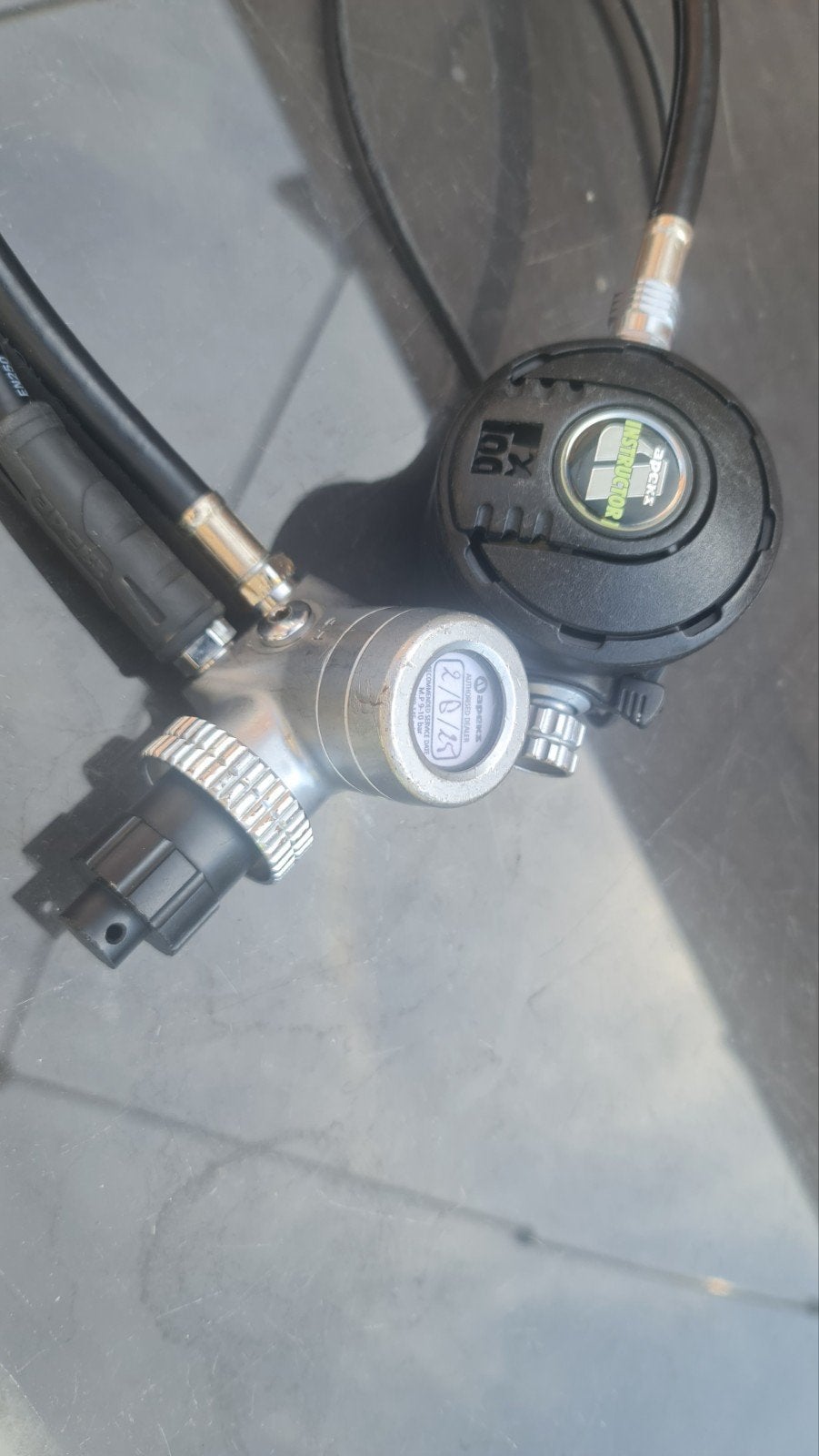 Apeks tx100 ontspanner ademautomaat, Enlèvement