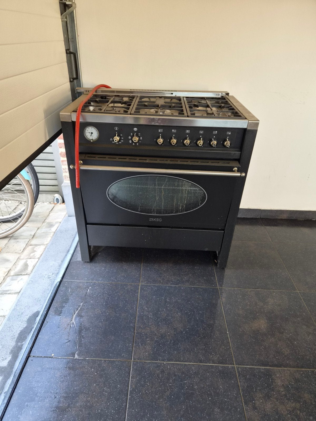 smeg fornuis met 6 gaspitten, Elektronische apparatuur, Ophalen, Gebruikt