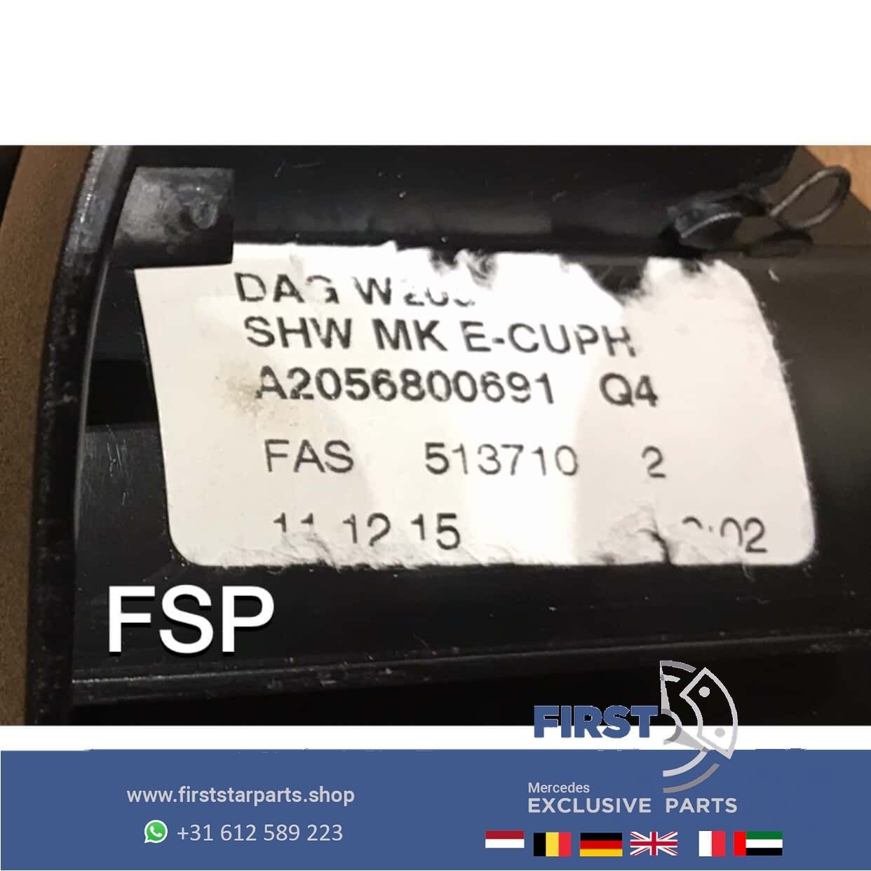 Originele Mercedes bekerhouder W205 C W213 E W253 GLC Klasse, Gebruikt, -, Ophalen of Verzenden, -