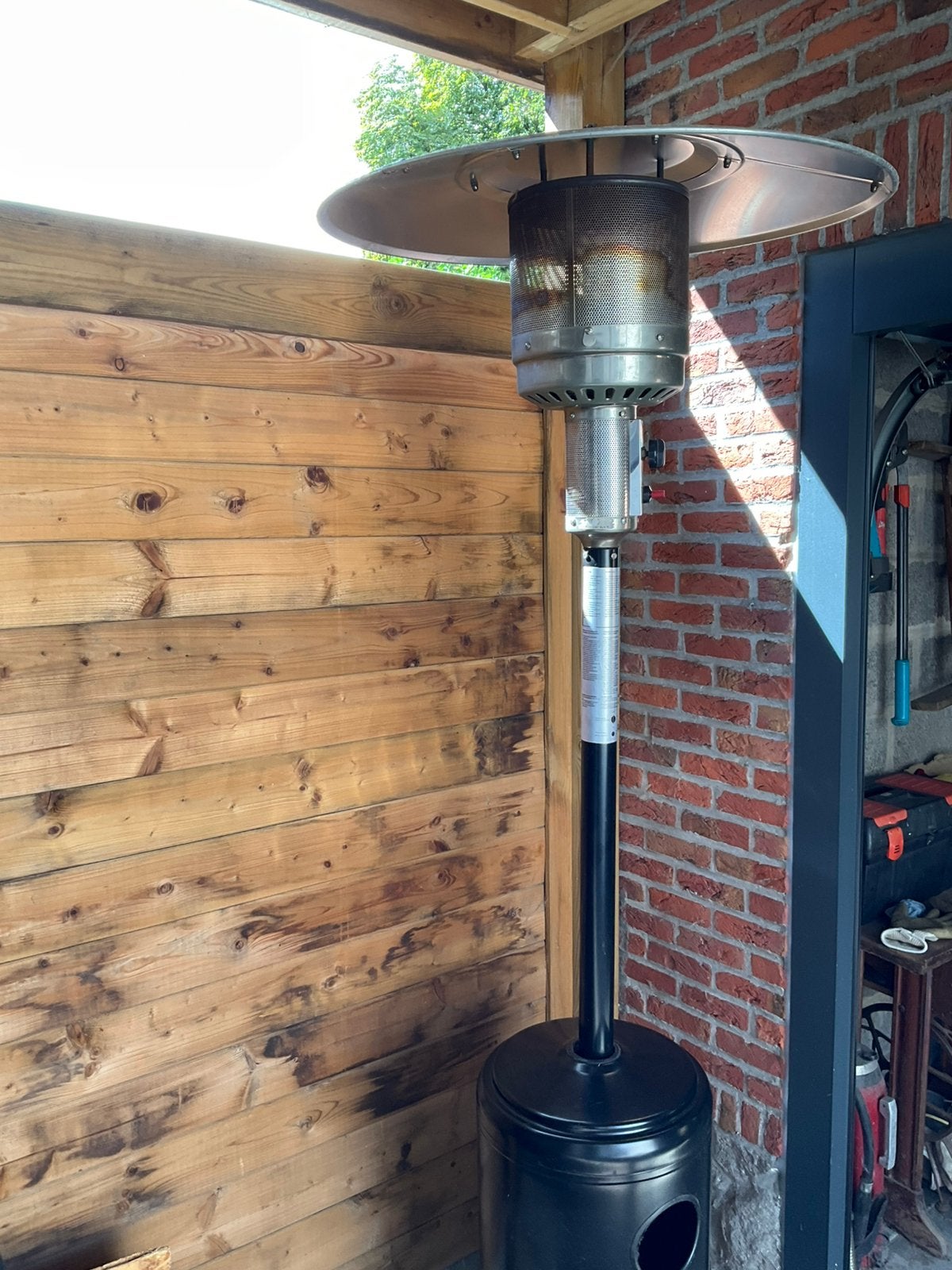 Terrasverwarmer, Tuin en Terras, Terrasverwarmers, Ophalen, Gebruikt, Gas, Vloer