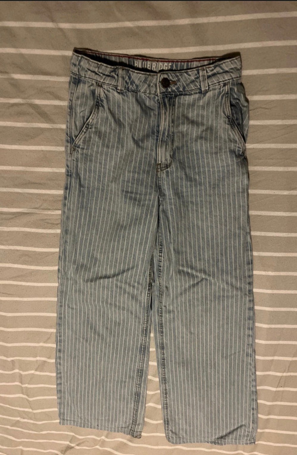 Meisjes jeansbroek maat 158, Kinderen en Baby's, Kinderkleding | Maat 158, Verzenden, Zo goed als nieuw, Broek