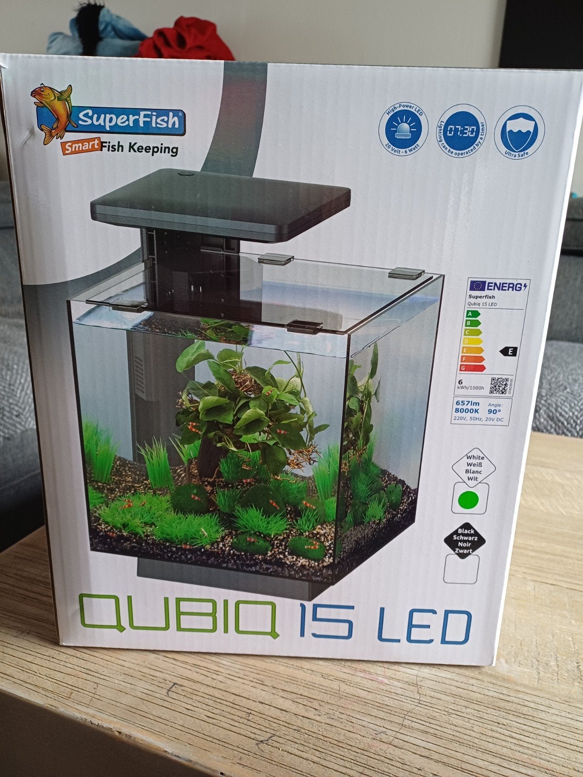 Aquarium SuperFish met verlichting, Ophalen of Verzenden, Zo goed als nieuw, Leeg aquarium, Superfish