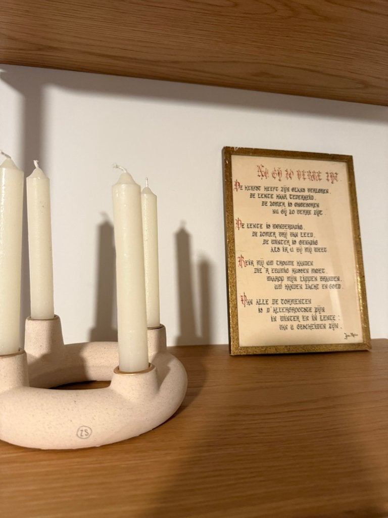 kader met gedicht uit 1949 door Jan Melis, Antiquités & Art, Curiosités & Brocante, Enlèvement ou Envoi