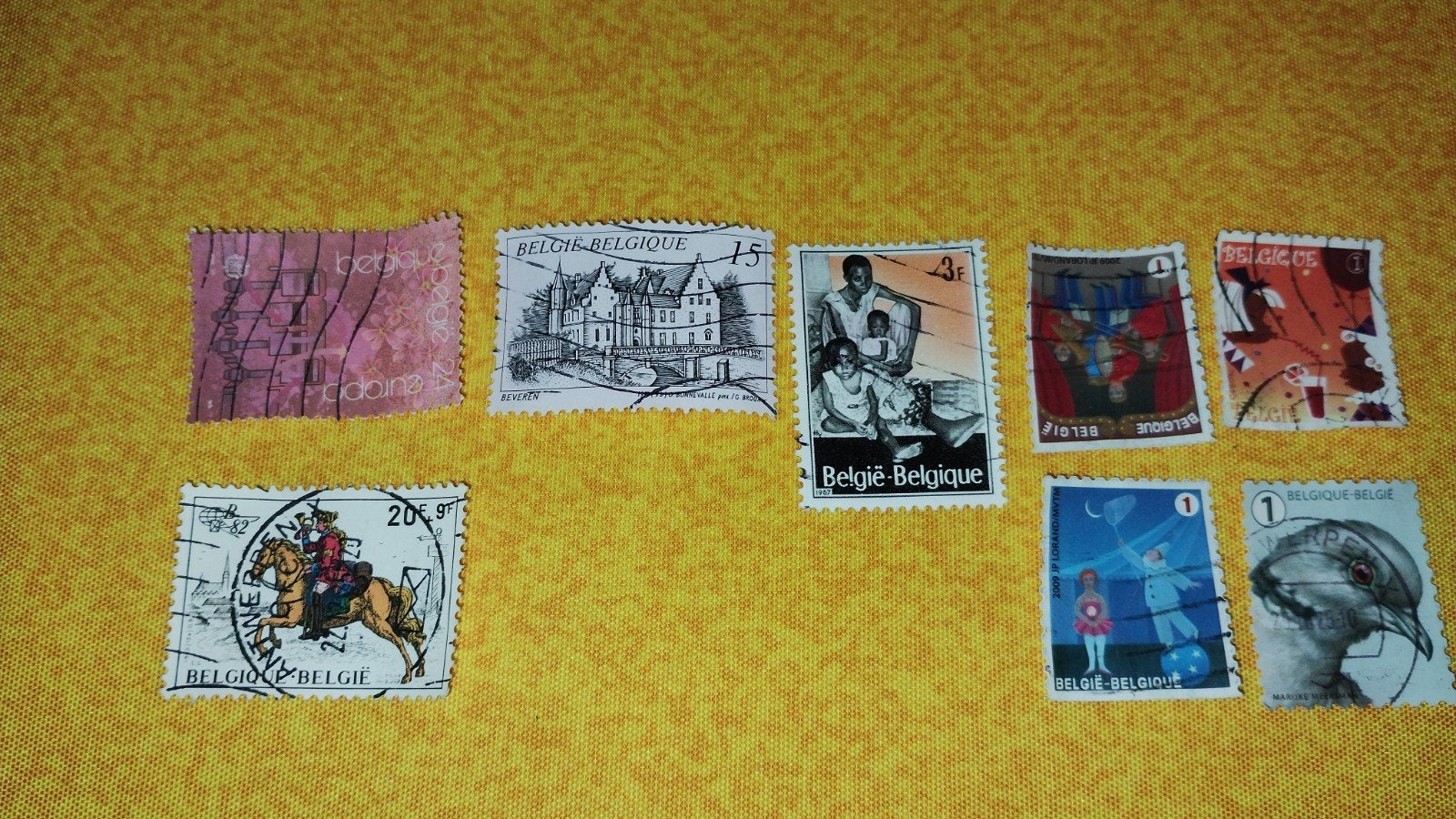 Diverse afgestempelde postzegels België, Postzegels en Munten, Ophalen of Verzenden, Gestempeld, Gestempeld