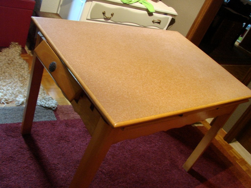 vintage: houten tafel verlengbaar, Ophalen