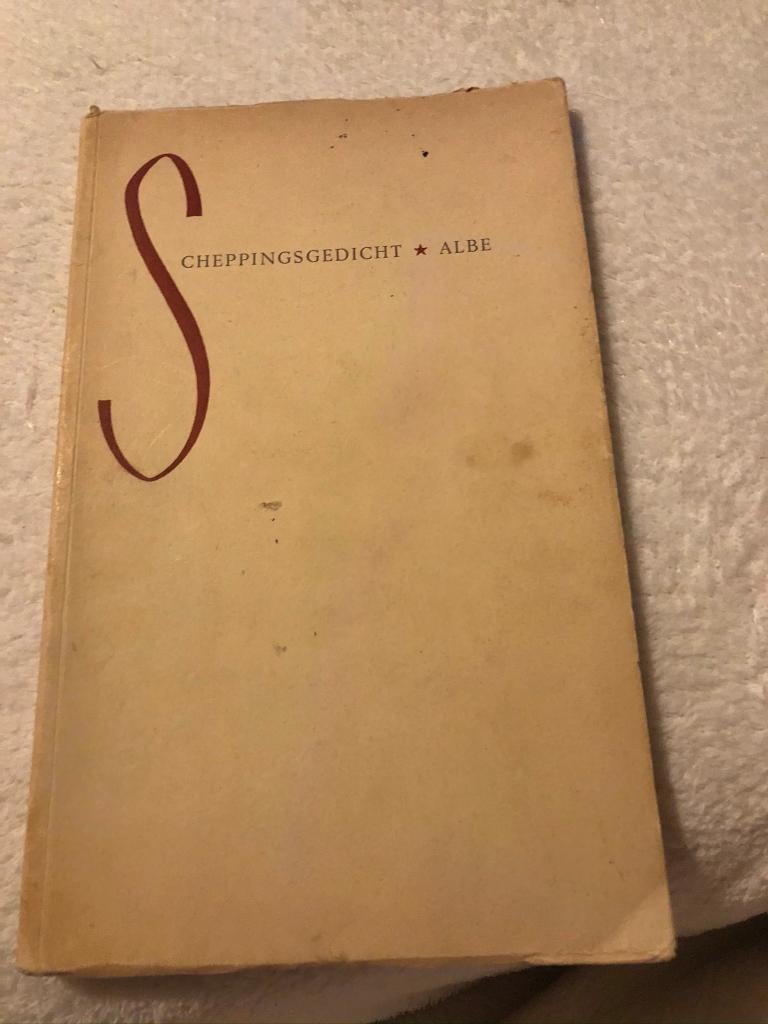 Scheppingsgedicht - Albe, Gelezen, Ophalen of Verzenden, Renaat Joostens, Eén auteur