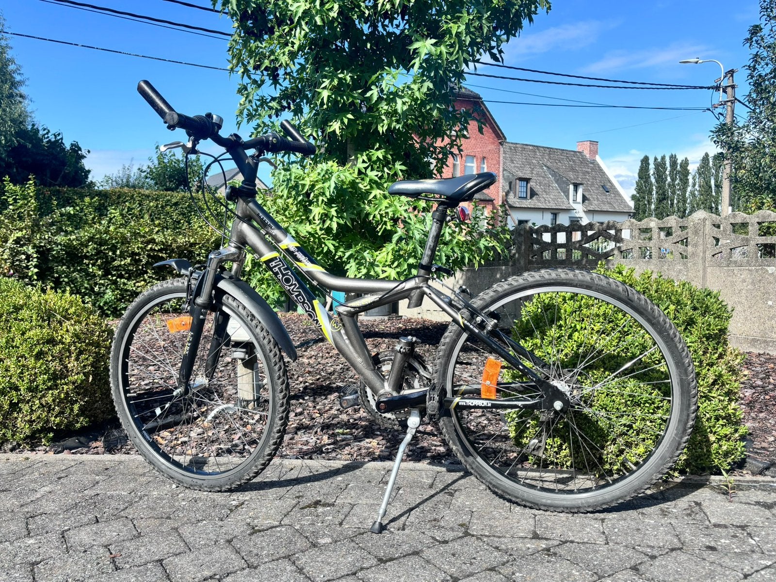 Mooie Thompson kinderfiets (7-10 jr), Fietsen en Brommers, Gebruikt, 10 tot 15 versnellingen, Velgrem, Overige maten