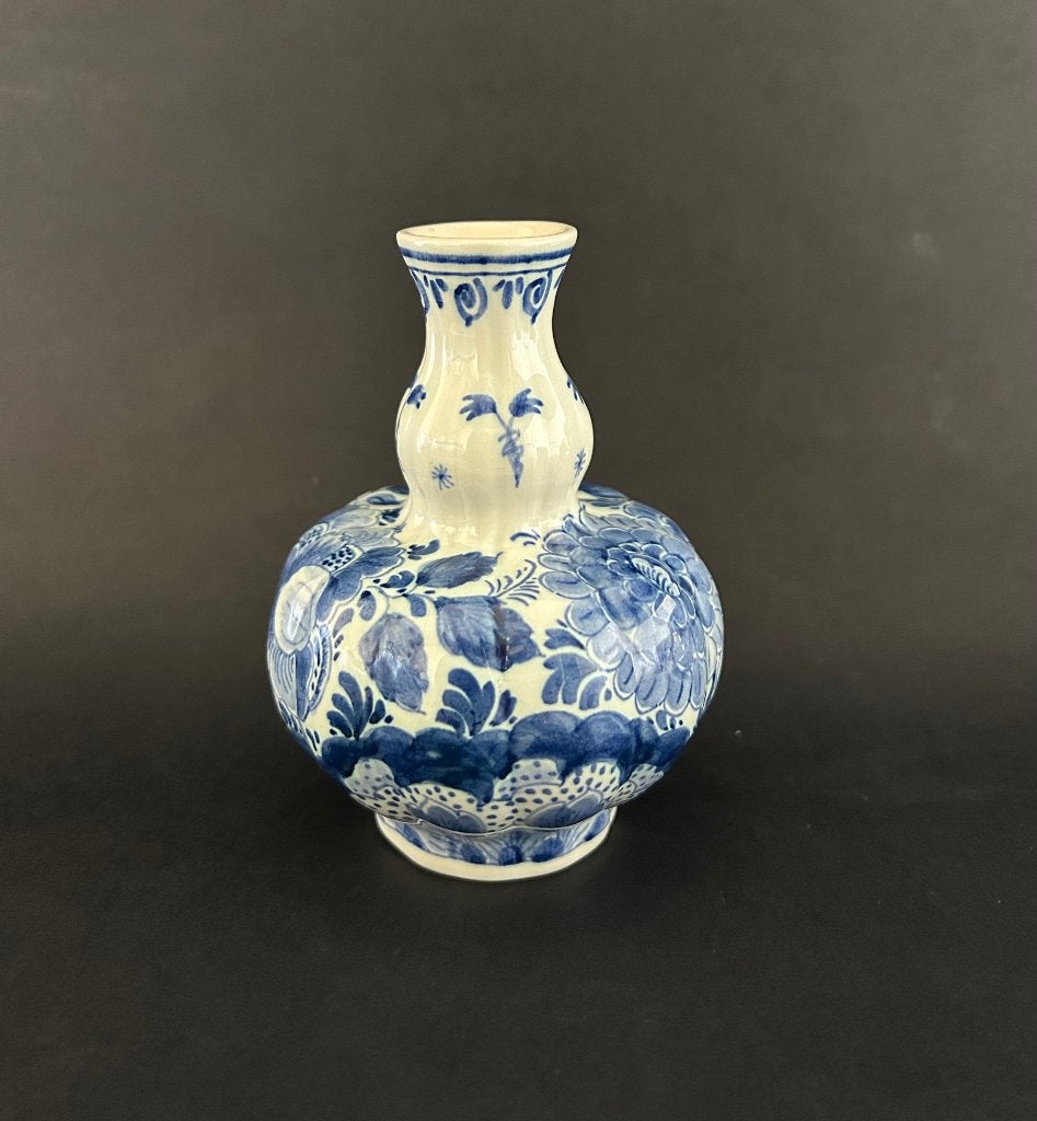 Delfts blauw handbeschilderde vaasje Arnhem, Ophalen of Verzenden