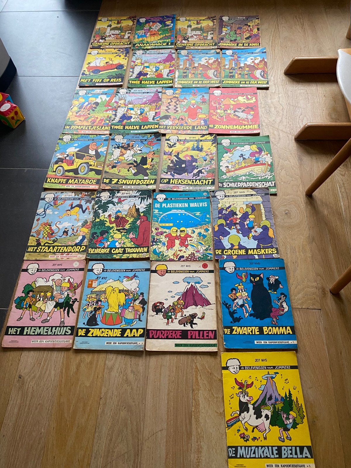 58 oude Jommeke strips – Kapoentjesuitgaven – Jef Nys, Plusieurs comics, Enlèvement, Utilisé