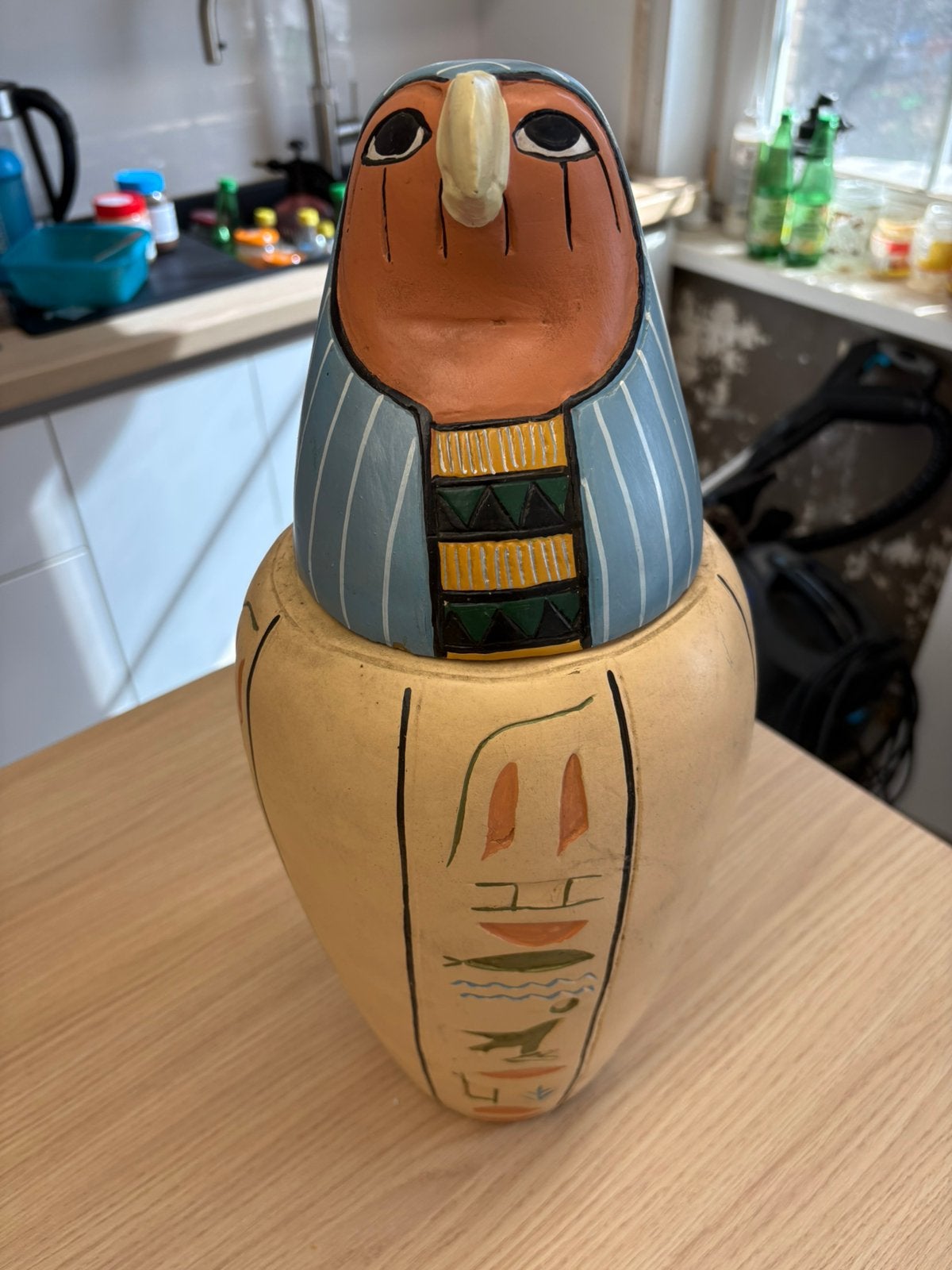 Egyptische canopische vaas, Ophalen, Zo goed als nieuw