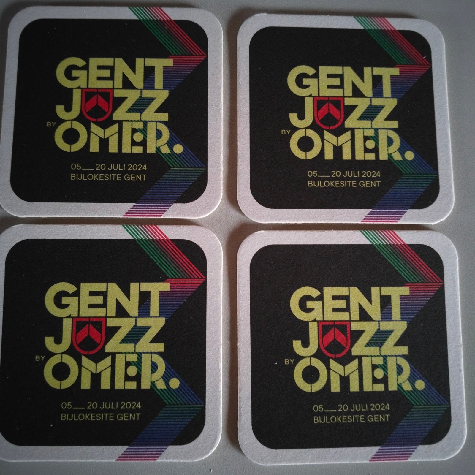4 bierviltjes Omer jazz festival Gent 2024, Ophalen of Verzenden