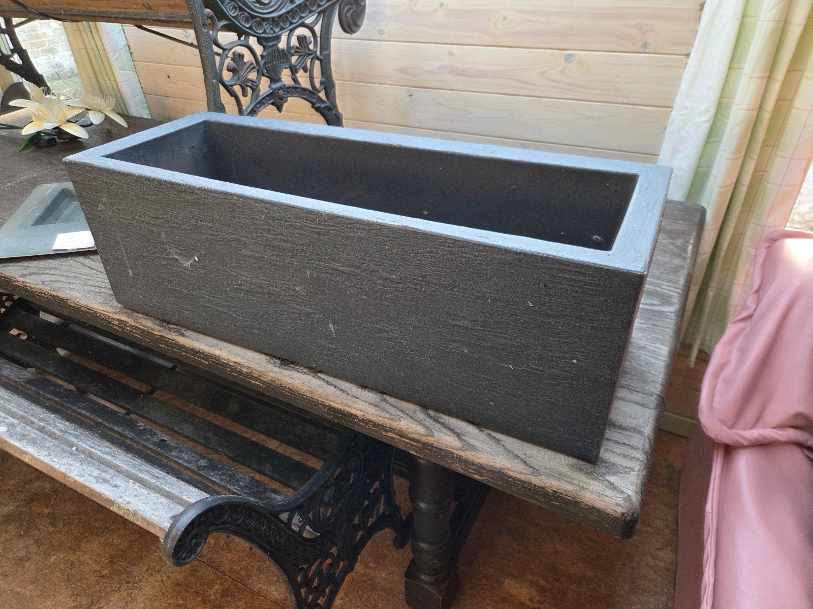 kunststof bloembakken, Tuin en Terras, Ophalen, Kunststof, Gebruikt, Minder dan 30 cm