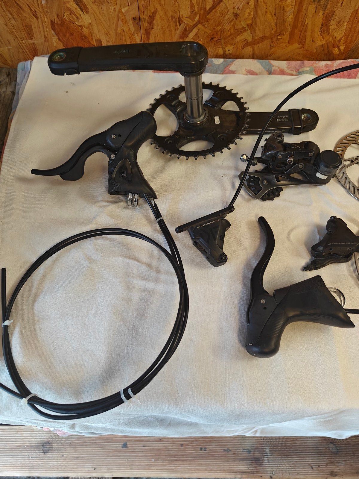 Campagnolo Ekar 13-speed gravel groepset + veel extra's!, Overige materialen, Campagnolo, Ophalen of Verzenden, Zo goed als nieuw