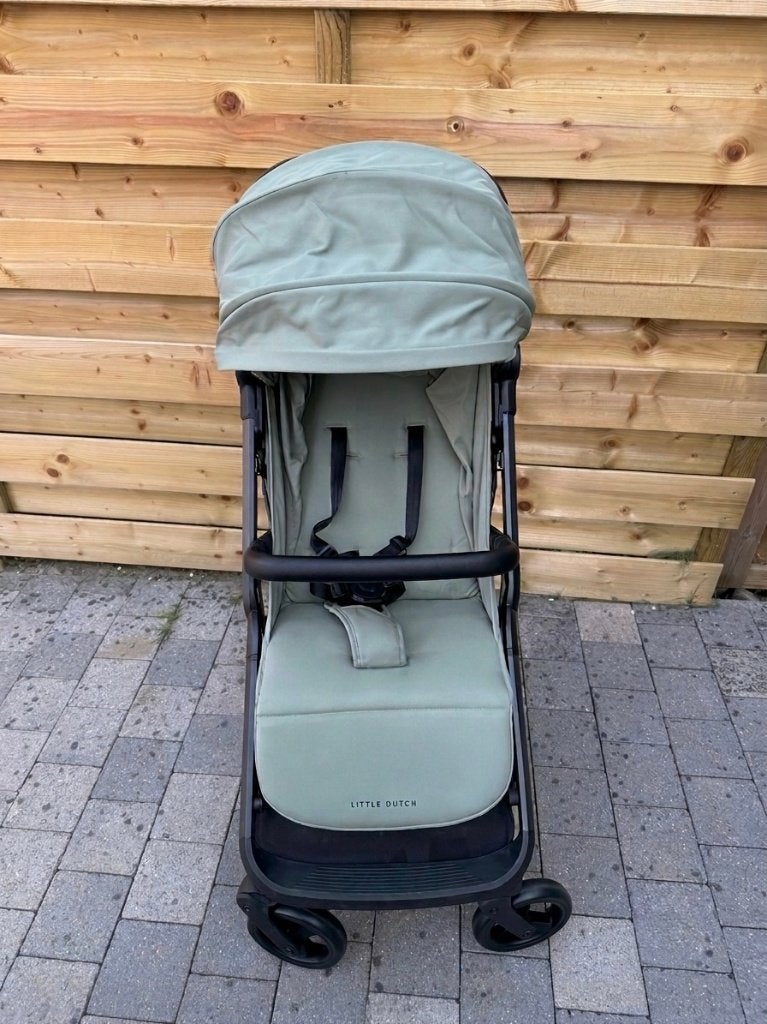 Little Dutch Buggy / Kinderwagen – Mintgroene, Kinderen en Baby's, Buggy's, Gebruikt, Verstelbare rugleuning, Zonnekap, Ophalen