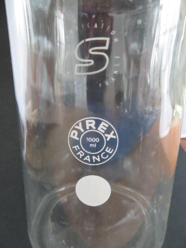 Laboratorium fles met glazen stop 1000 ml, Ophalen of Verzenden, Gebruikt