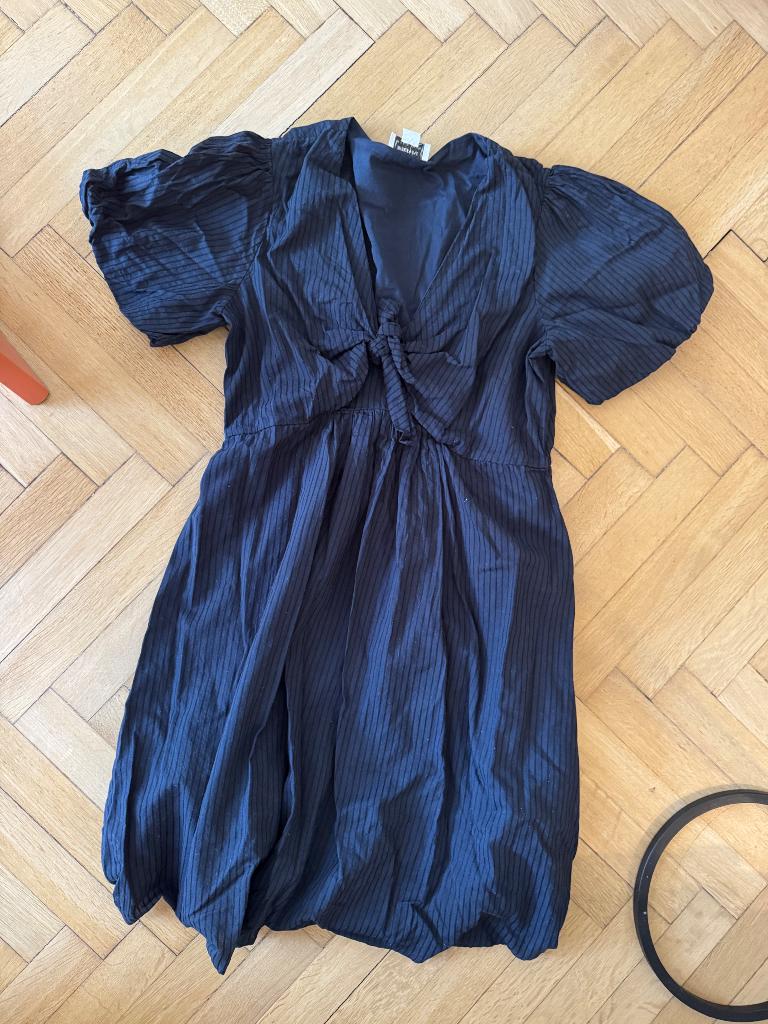 Zwangerschapsjurk | Striped Bow, Seraphine, Blauw, Jurk, Maat 42/44 (L)