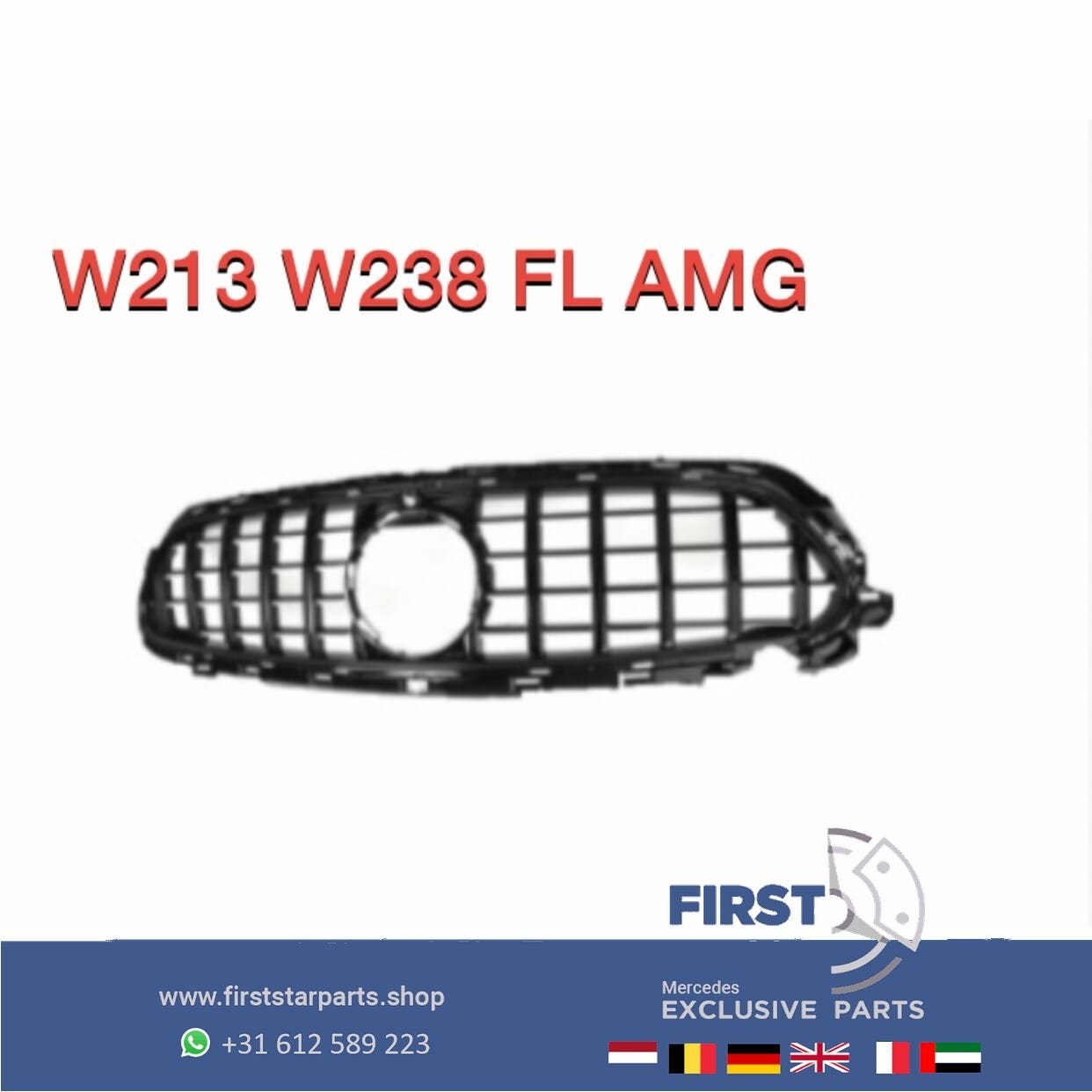W213 W238 FACELIFT E KLASSE GT GRIL 2018-2022 PANAMERICANA g, Utilisé, -, -, Enlèvement ou Envoi