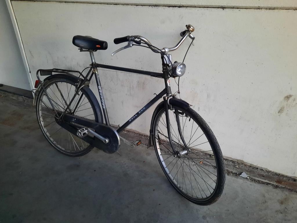 Herenfiets Bulldog, Gebruikt, Velgrem, Versnellingen, 57 tot 61 cm