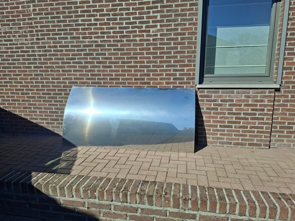 Inox hoogglans platen rvs 316 maten 2 m op 1m 1mm dik, Ophalen